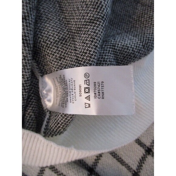 Ann Taylor Women's Cardigan Size XL Long Sleeve Multicolored Plaid Round Neck - Picture 4 of 5